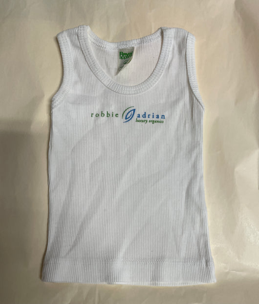 Organic Cotton Baby Tank Top 3-6 months White