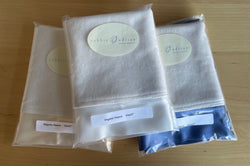 Fleece Organic Baby Blanket with Silk Straight Trim Littlest Robbie 15x17