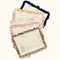 Organic Cotton Fleece Petite Lovey with Silk Ruffle