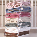 Fleece Organic Baby Blanket with Silk Piping - Robbie Adrian Luxury Organics
